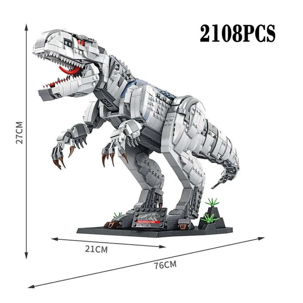 Dinosaur World Building Blocks – T-Rex & Mosasaurus DIY Models 023 - Image 16 of 16 | TheBrickTube