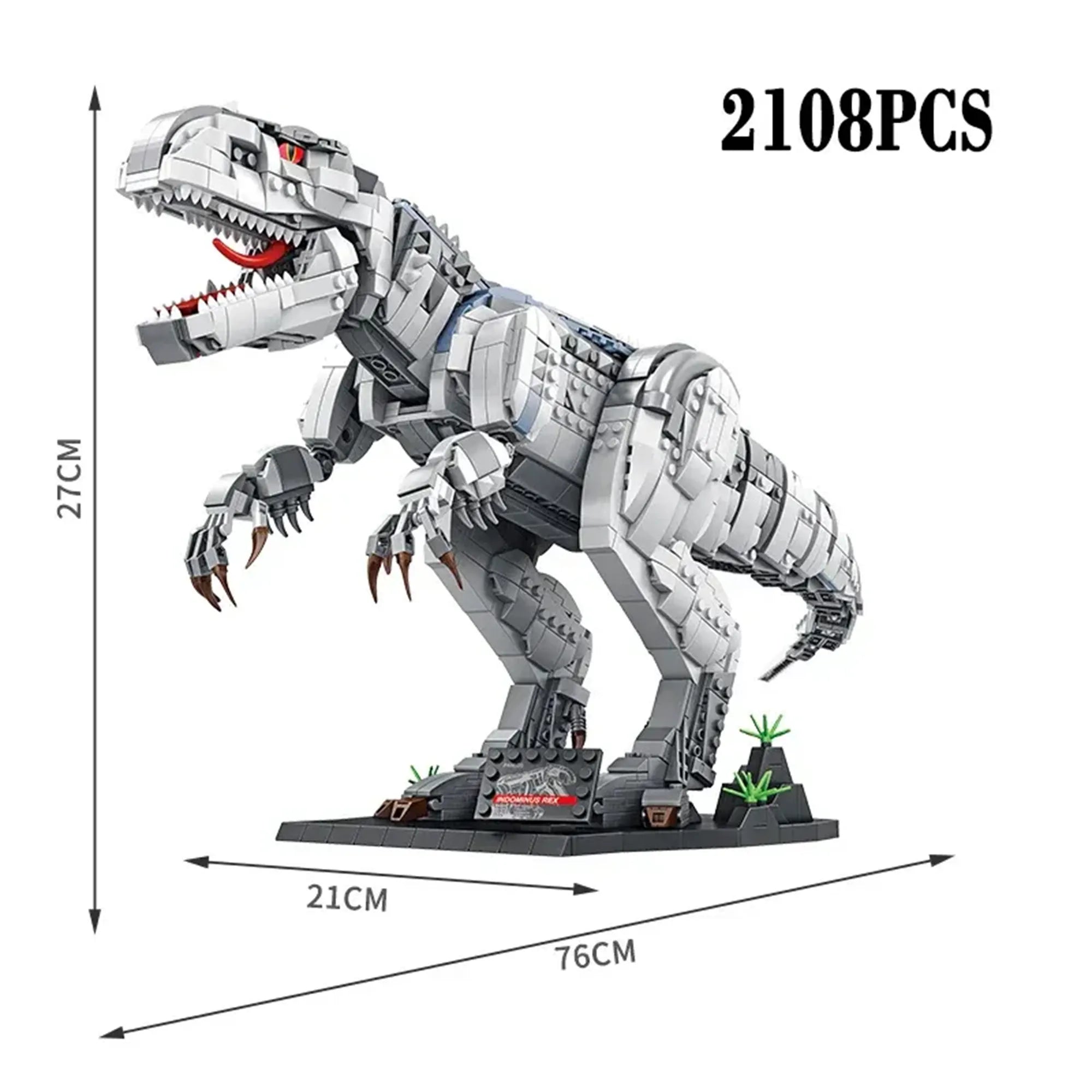 Dinosaur World Building Blocks – T-Rex & Mosasaurus DIY Models 023 - Image 16 of 16 | TheBrickTube