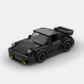 Porsche 911 (930) Turbo Wangan Midnight|Blackbird brick model - front angle view - TheBrickTube
