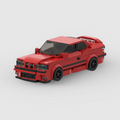 BMW M3 E36|Red brick model - front angle view - TheBrickTube