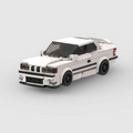 BMW M3 E36|White brick model - front angle view - TheBrickTube