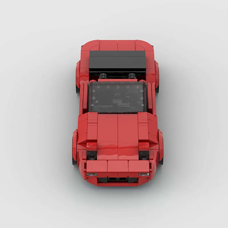 Mazda MX5 NA/Miata brick model - three-quarter view - TheBrickTube