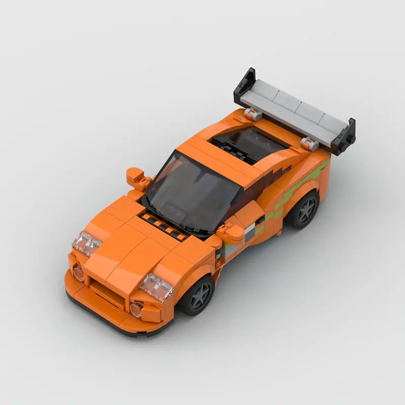 Toyota Supra MK4|Fast and Furious brick model - detail close-up - TheBrickTube