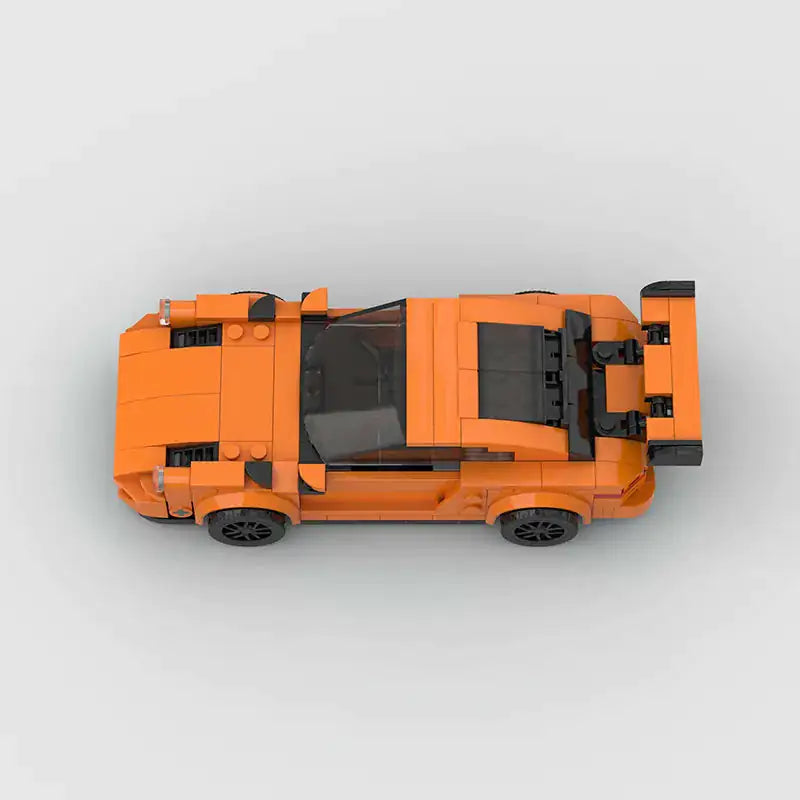 Porsche 911 GT3 brick model - detail close-up - TheBrickTube