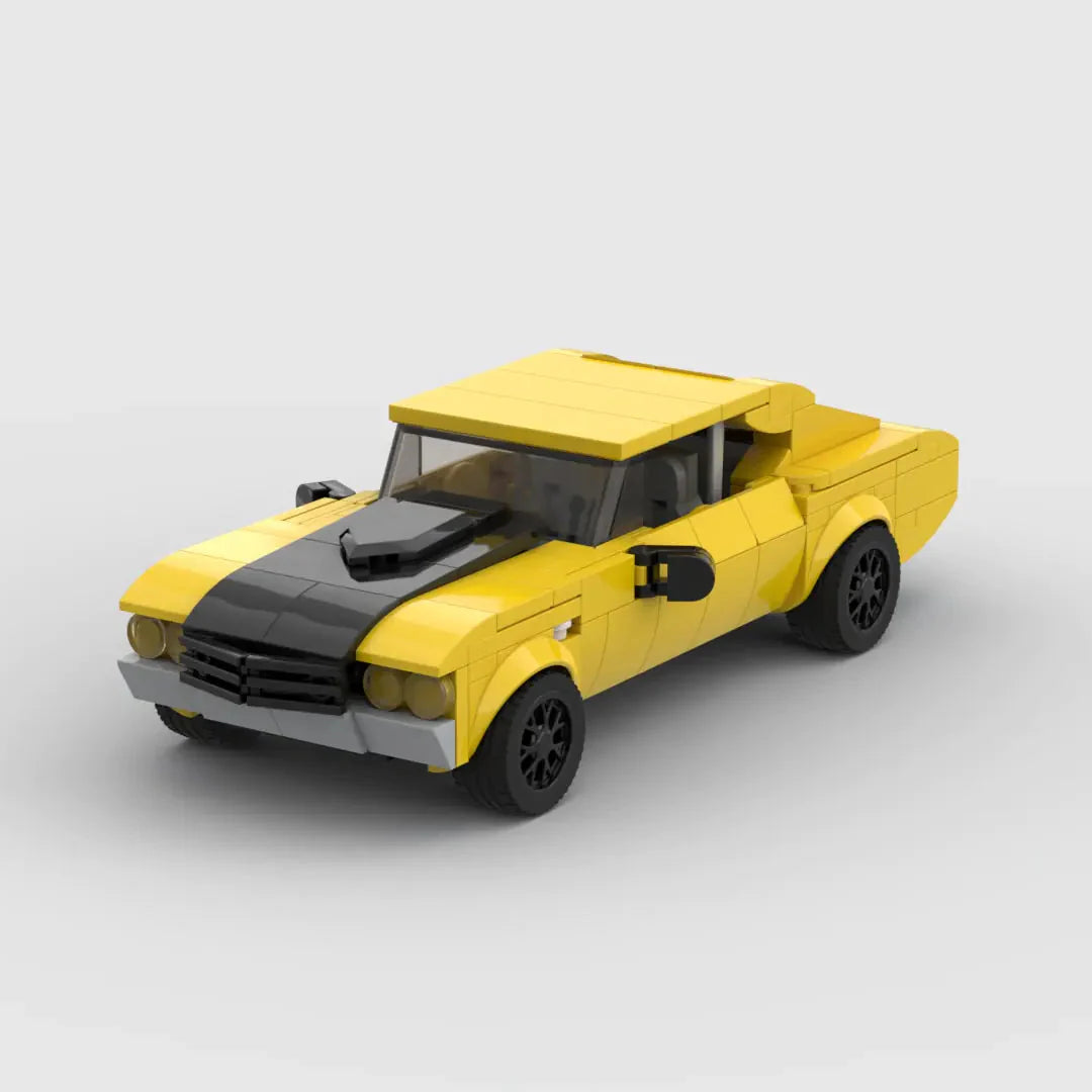 Chevrolet Chevelle SS brick model - front angle view - TheBrickTube