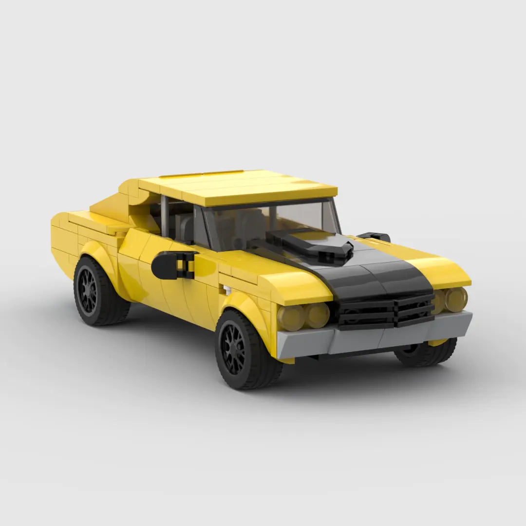 Chevrolet Chevelle SS brick model - rear angle view - TheBrickTube