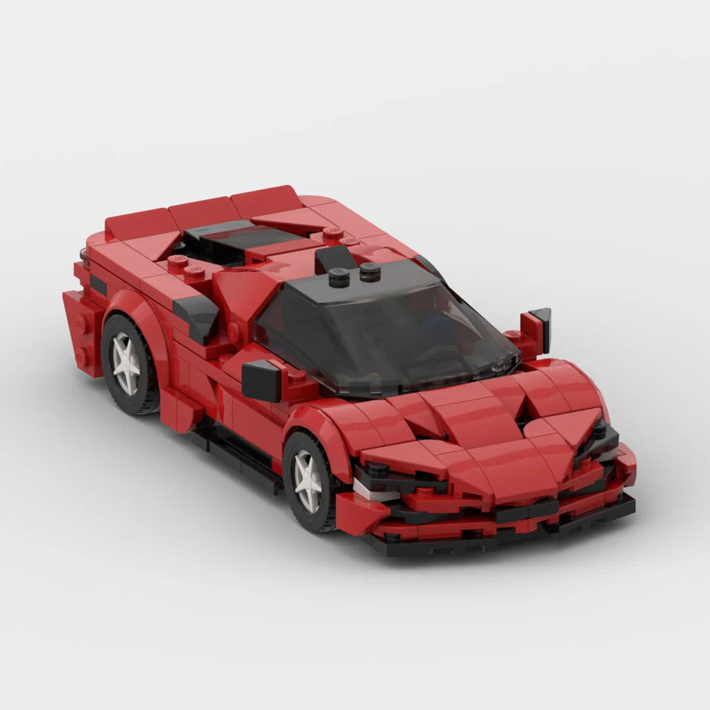 Ferrari SF90 brick model - detail close-up - TheBrickTube