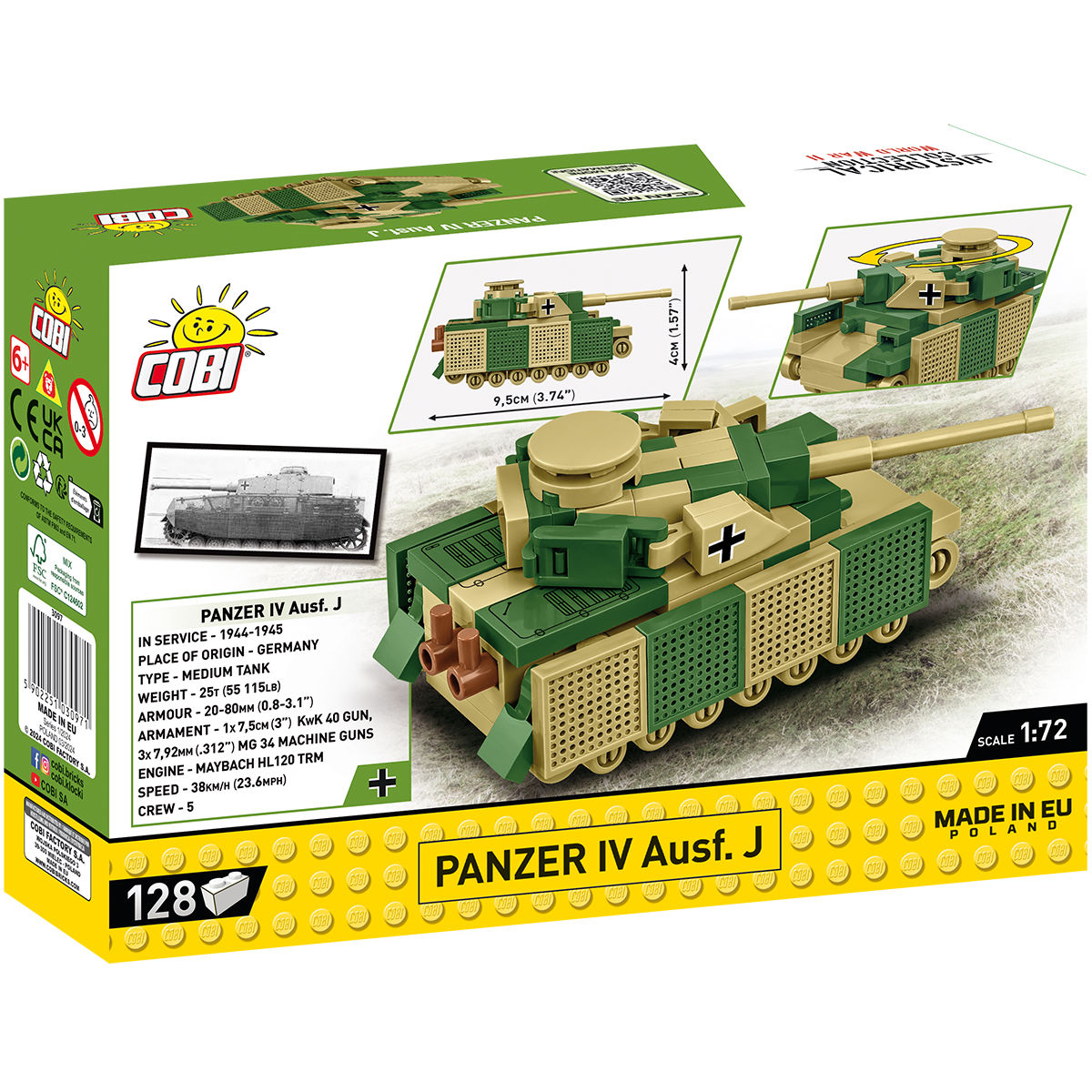 Panzer IV Ausf. J Tank 1:72 Scale Building Set - Image 2 of 6 | TheBrickTube