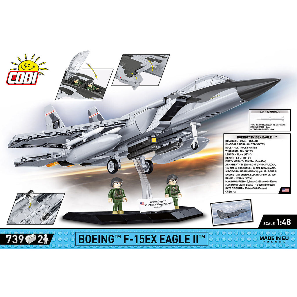Boeing F-15EX Eagle II Fighter Jet Building Set - Image 4 of 6 | TheBrickTube