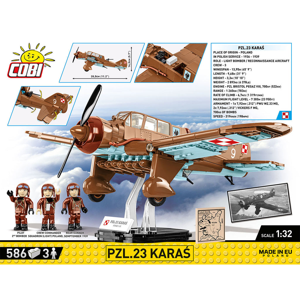 PZL.23 Karas Light Bomber Building Set - Image 4 of 6 | TheBrickTube