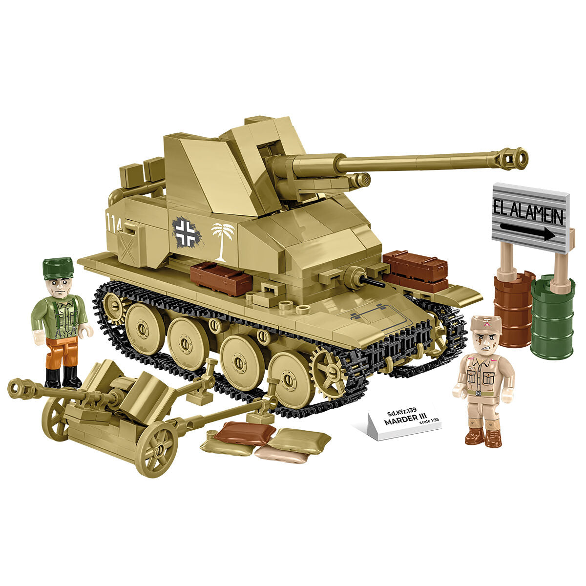 Sd. Kfz. 139 MARDER III Tank Destroyer Building Set - Image 5 of 6 | TheBrickTube