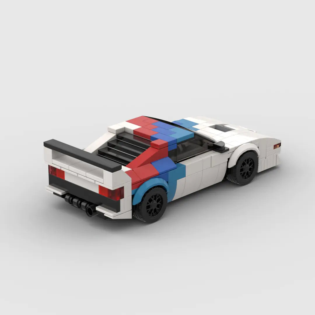 BMW M1 brick model - detail close-up - TheBrickTube