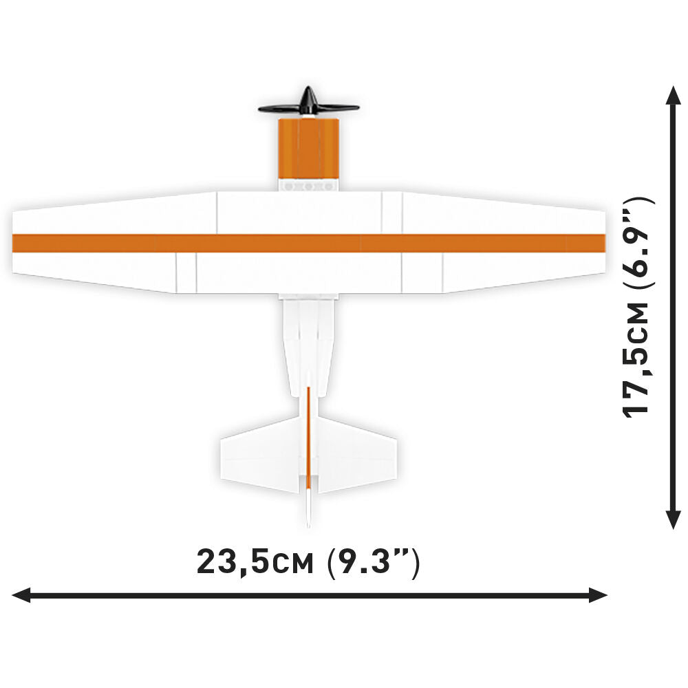 Cessna 172 Skyhawk Aircraft (Orange) Building Set - Image 5 of 6 | TheBrickTube