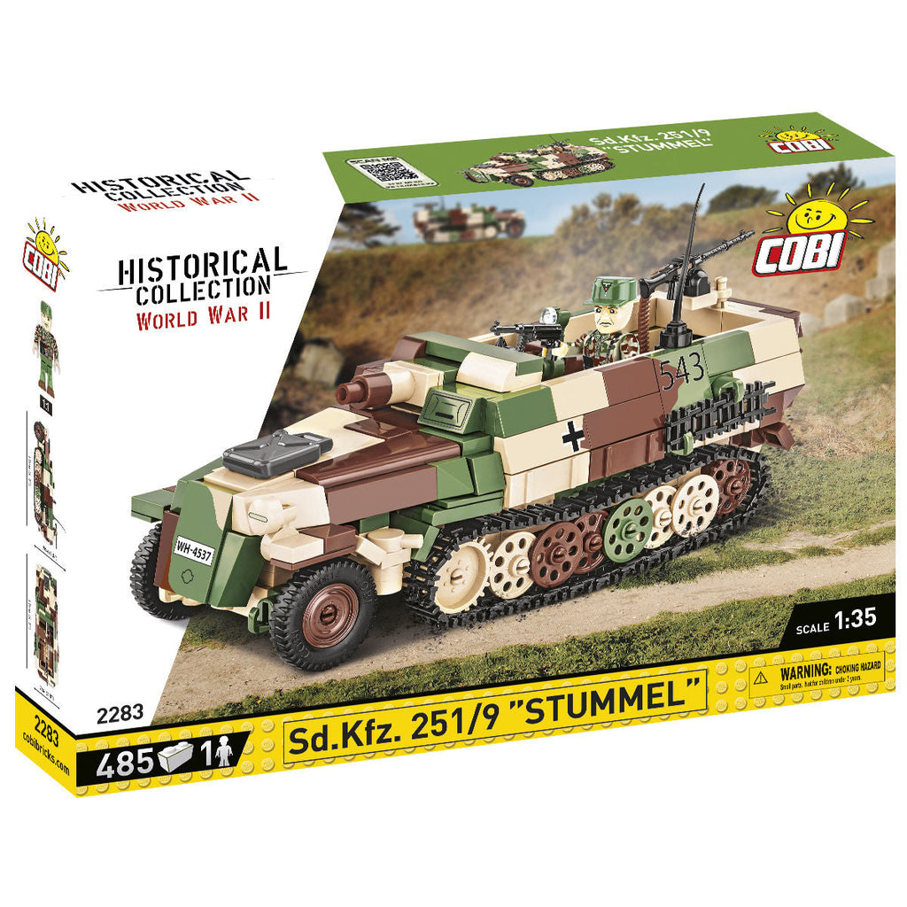 Sd.Kfz. 251/9 "Stummel" Half-Track Building Set - Main Image | TheBrickTube