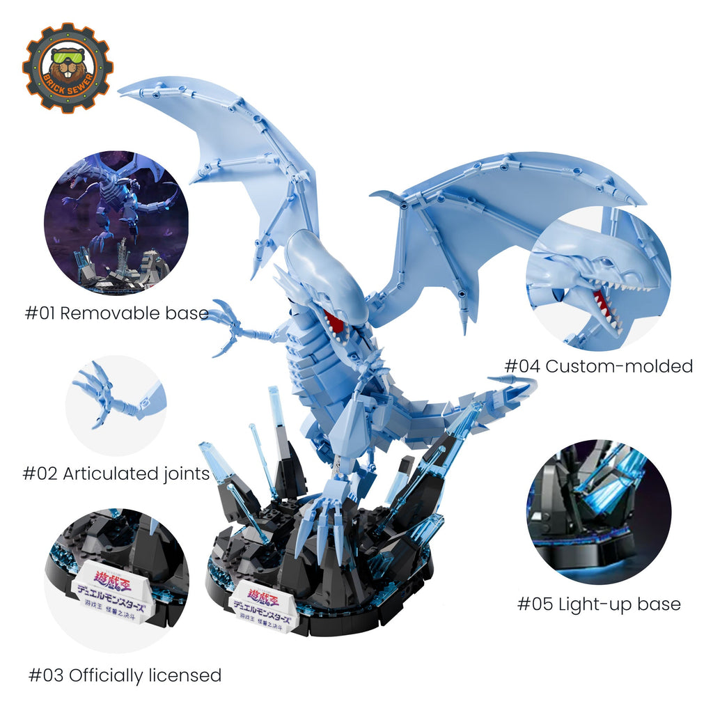 Blue Eyes White Dragon 1239pcs | Building Blocks Set - Image 2 of 9 | TheBrickTube