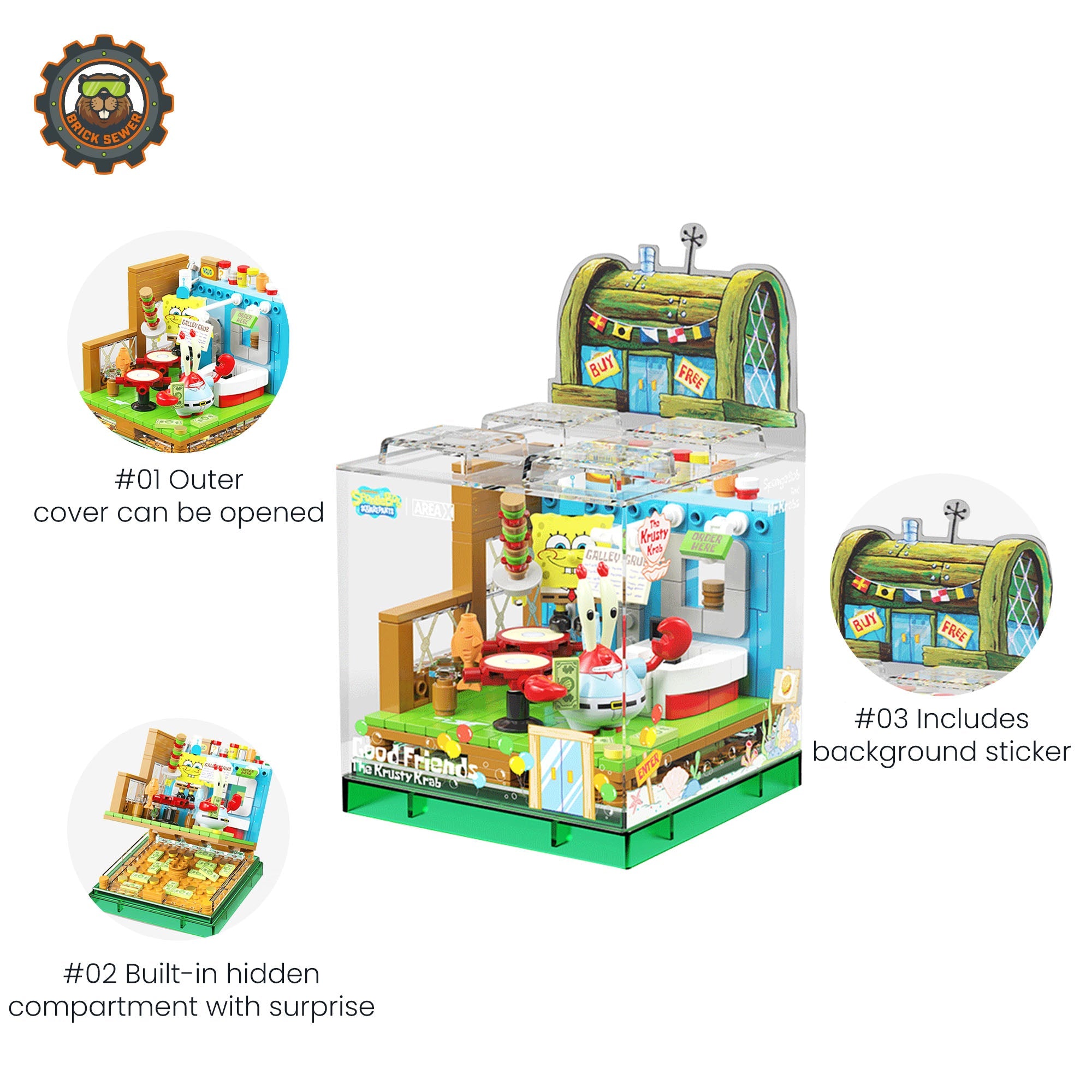 Krusty Krab Building Blocks 248pcs - Image 2 of 8 | TheBrickTube