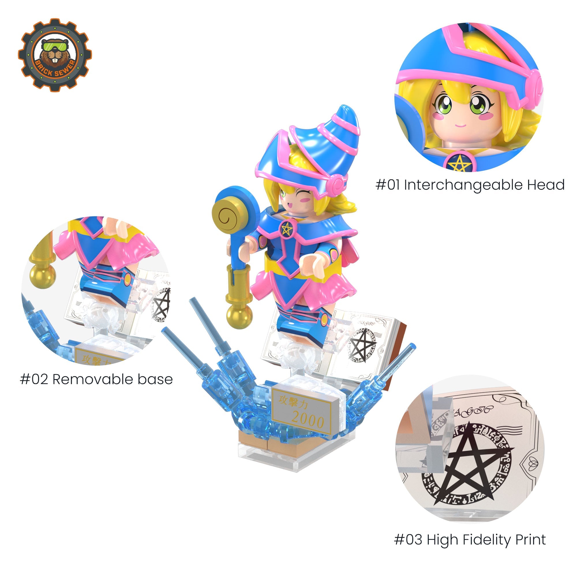Dark Magician Girl Mini Figure | Building Blocks Set - Image 2 of 7 | TheBrickTube