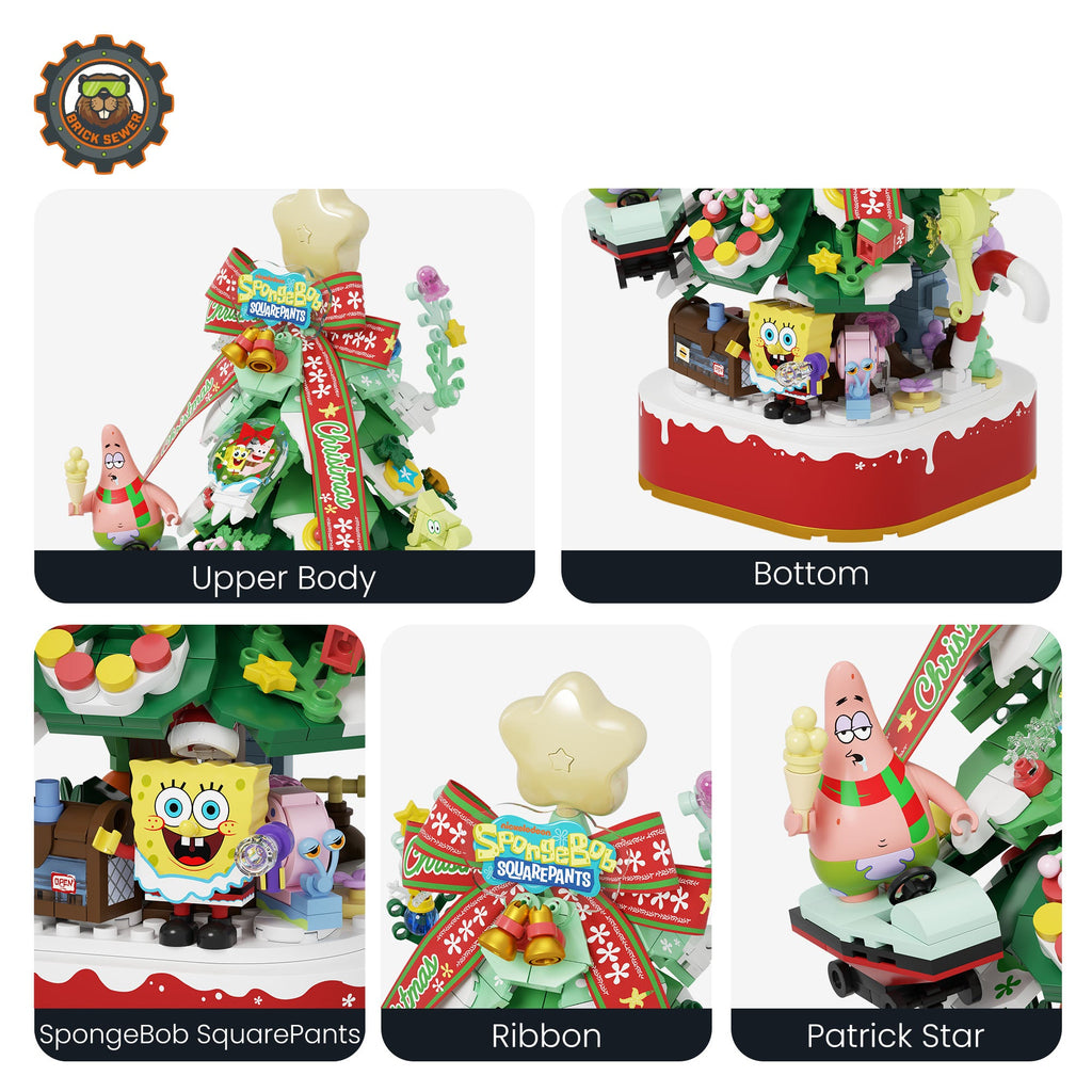 SpongeBob Christmas Tree Building Blocks - Image 4 of 7 | TheBrickTube
