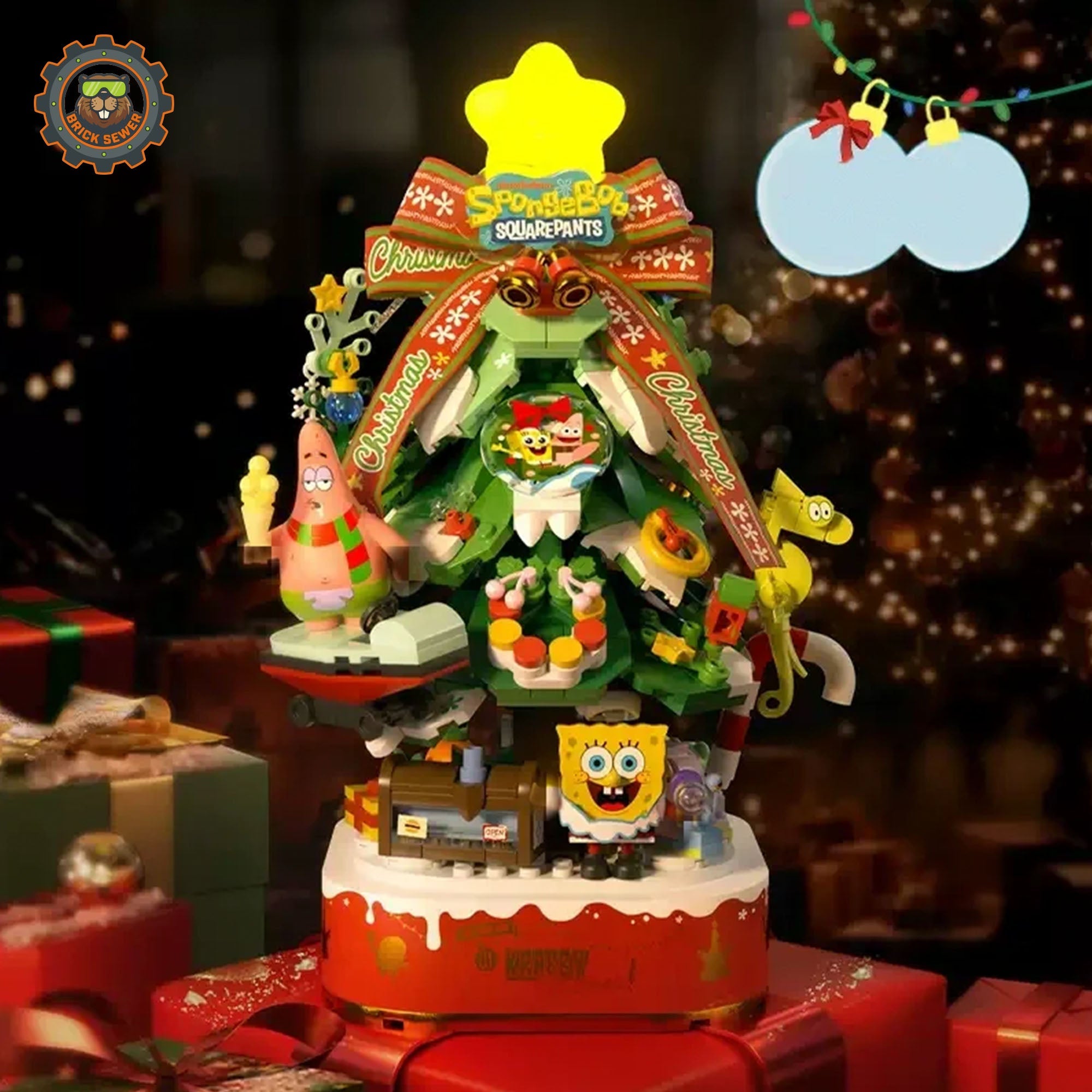 SpongeBob Christmas Tree Building Blocks - Image 6 of 7 | TheBrickTube