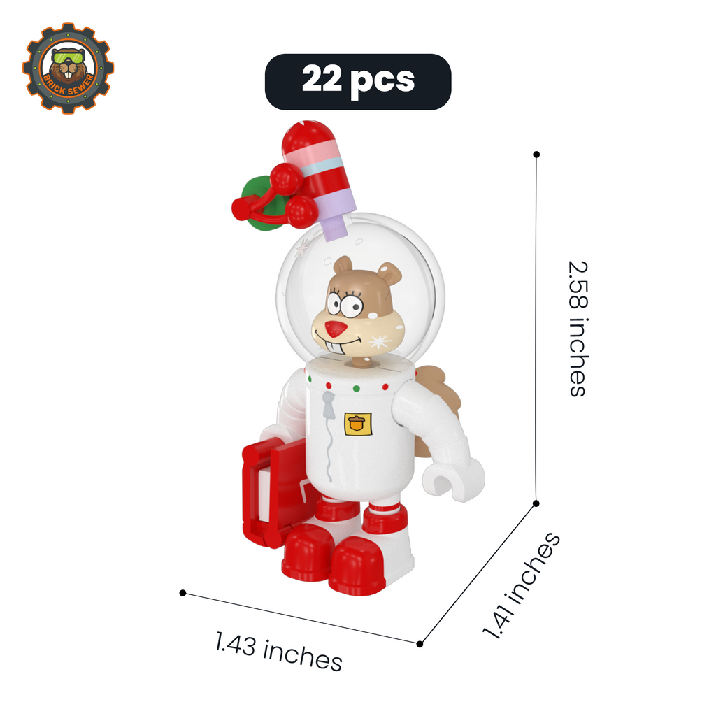 SpongeBob Christmas Tree + 1 Sandy Christmas Ornament - Image 9 of 14 | TheBrickTube