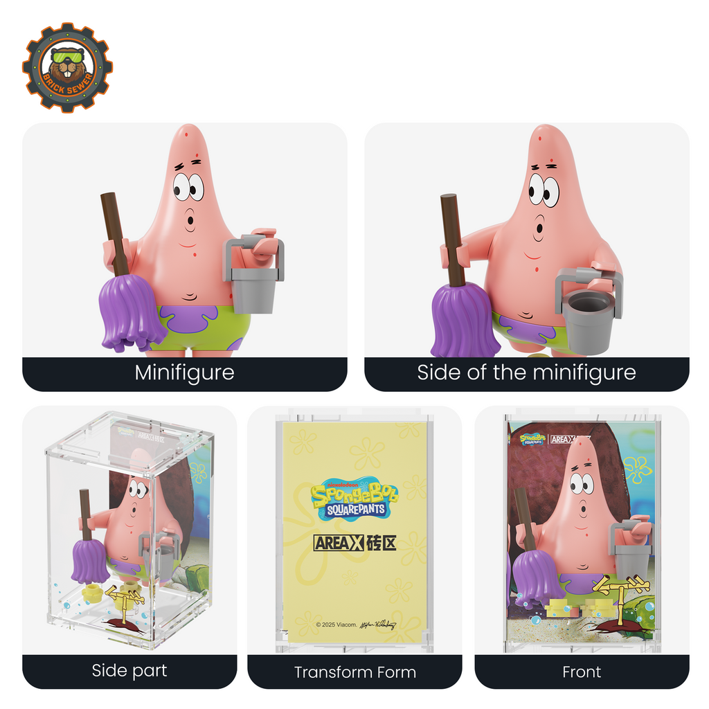 SpongeBob minifigures Blind Box（random 8 out of 9, non-repeating） - Image 7 of 30 | TheBrickTube