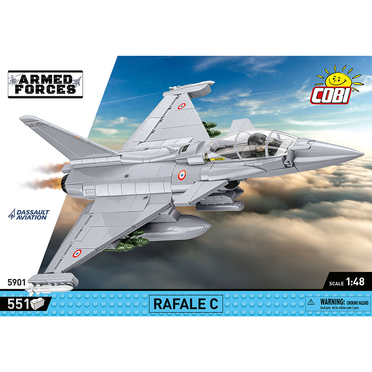 Dassault Rafale C Fighter Jet Building Set - Image 3 of 6 | TheBrickTube
