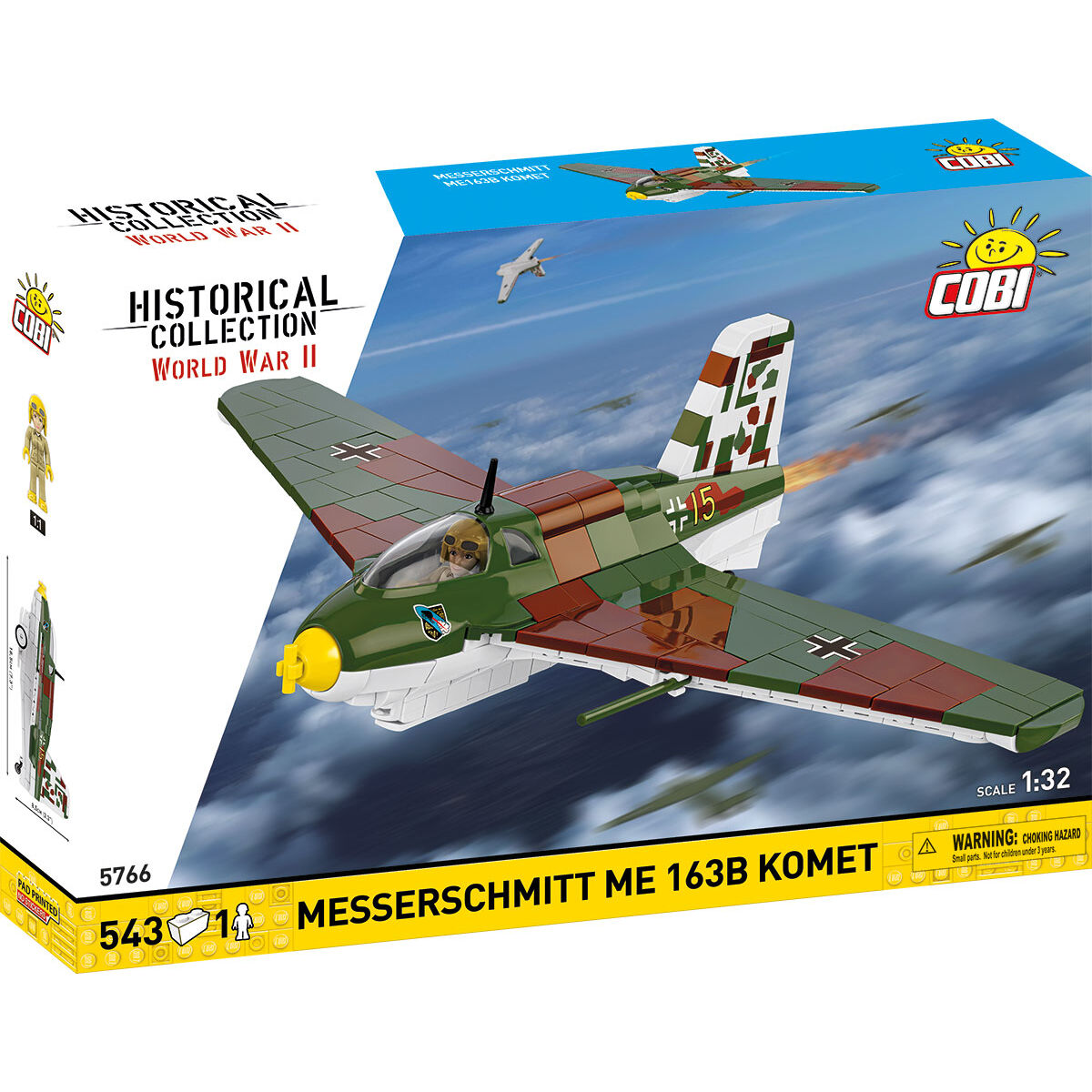 Messerschmitt Me 163B Komet Jet Fighter Building Set - Main Image | TheBrickTube