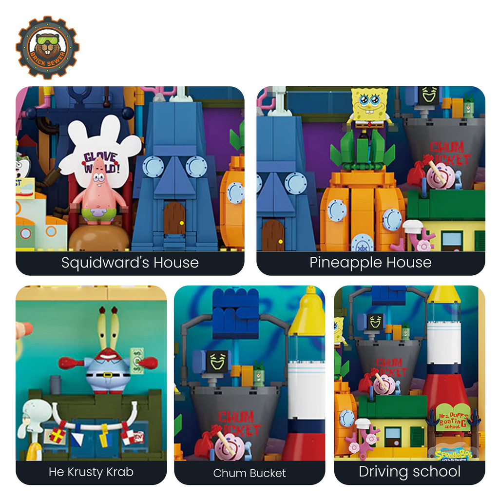 Bikini Bottom Paradise 1126pcs | Building Blocks Set - Image 4 of 8 | TheBrickTube