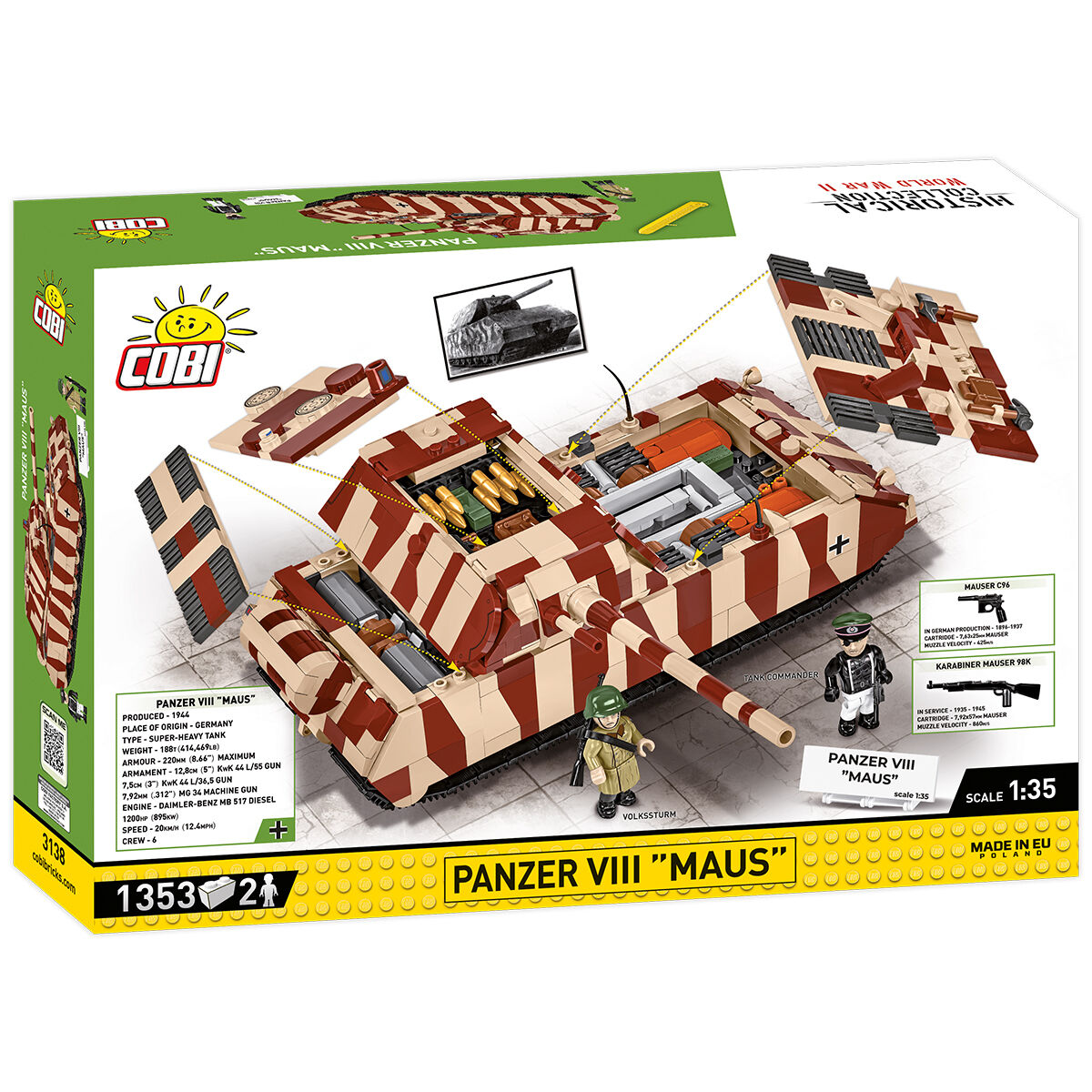 Panzer VIII "Maus" Tank Building Set - Image 2 of 6 | TheBrickTube