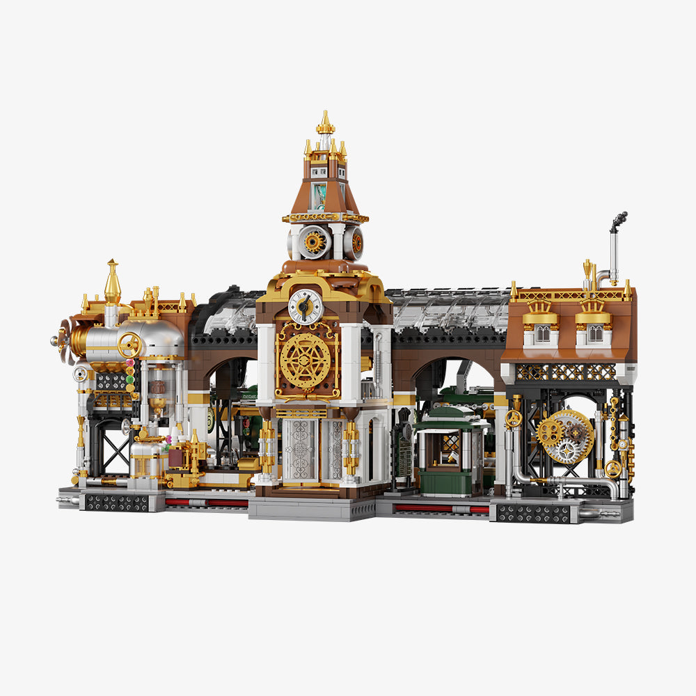 Pantasy Steampunk Series - Railway Station 85007 - Main Image | TheBrickTube