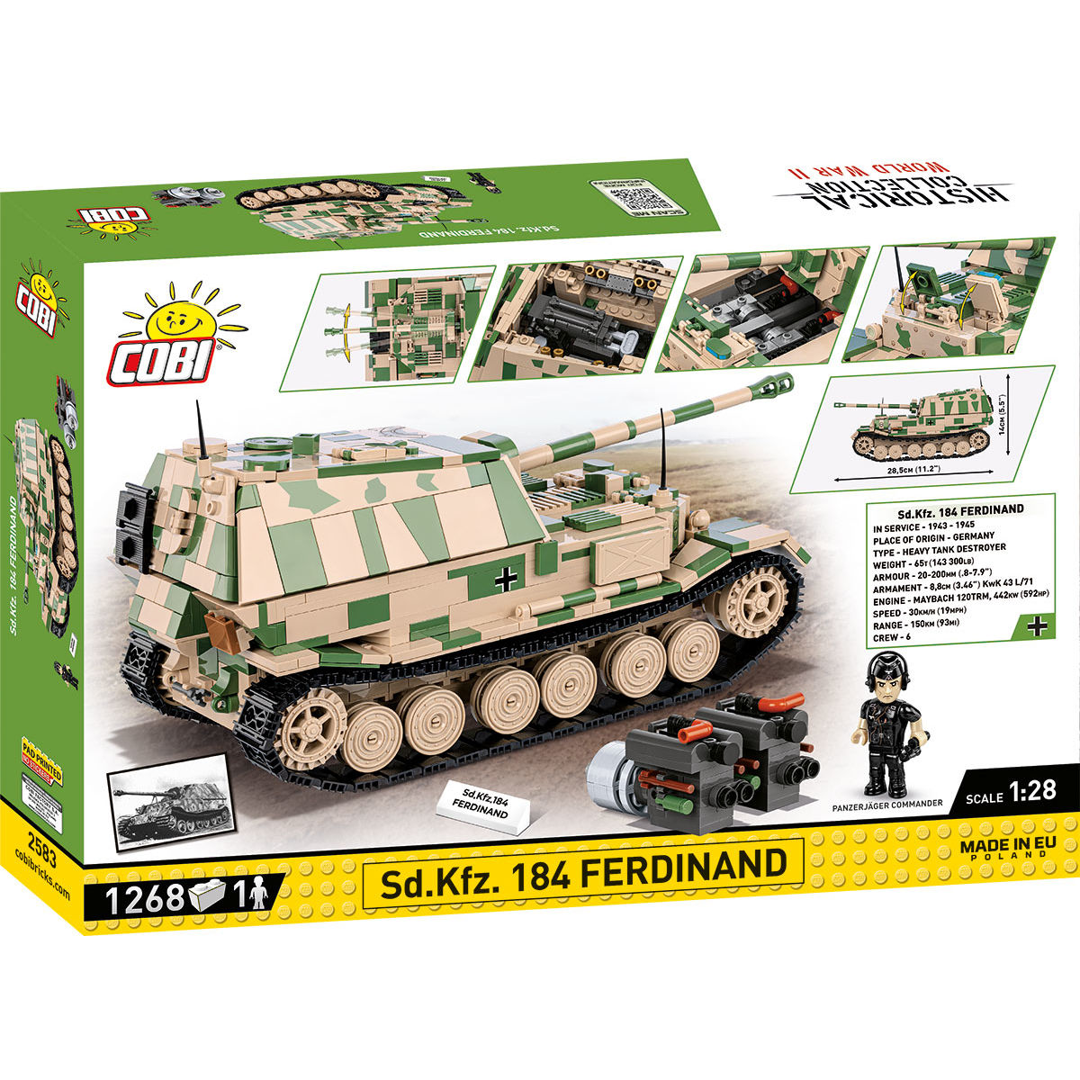 S.D.Kfz. 184 Ferdinand Tank Destroyer Building Set - Image 2 of 6 | TheBrickTube