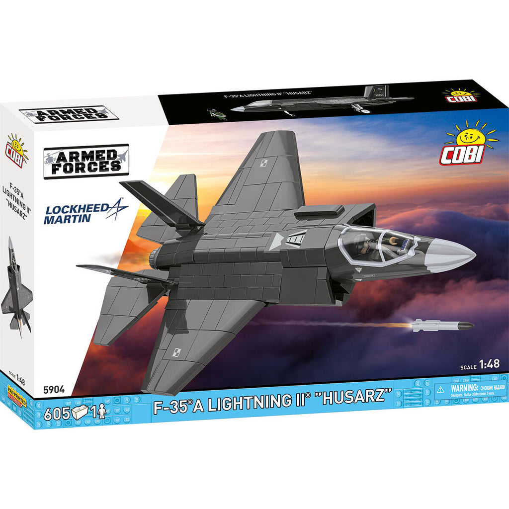 F-35B Lightning II "Husarz" Fighter Jet Building Set - Main Image | TheBrickTube