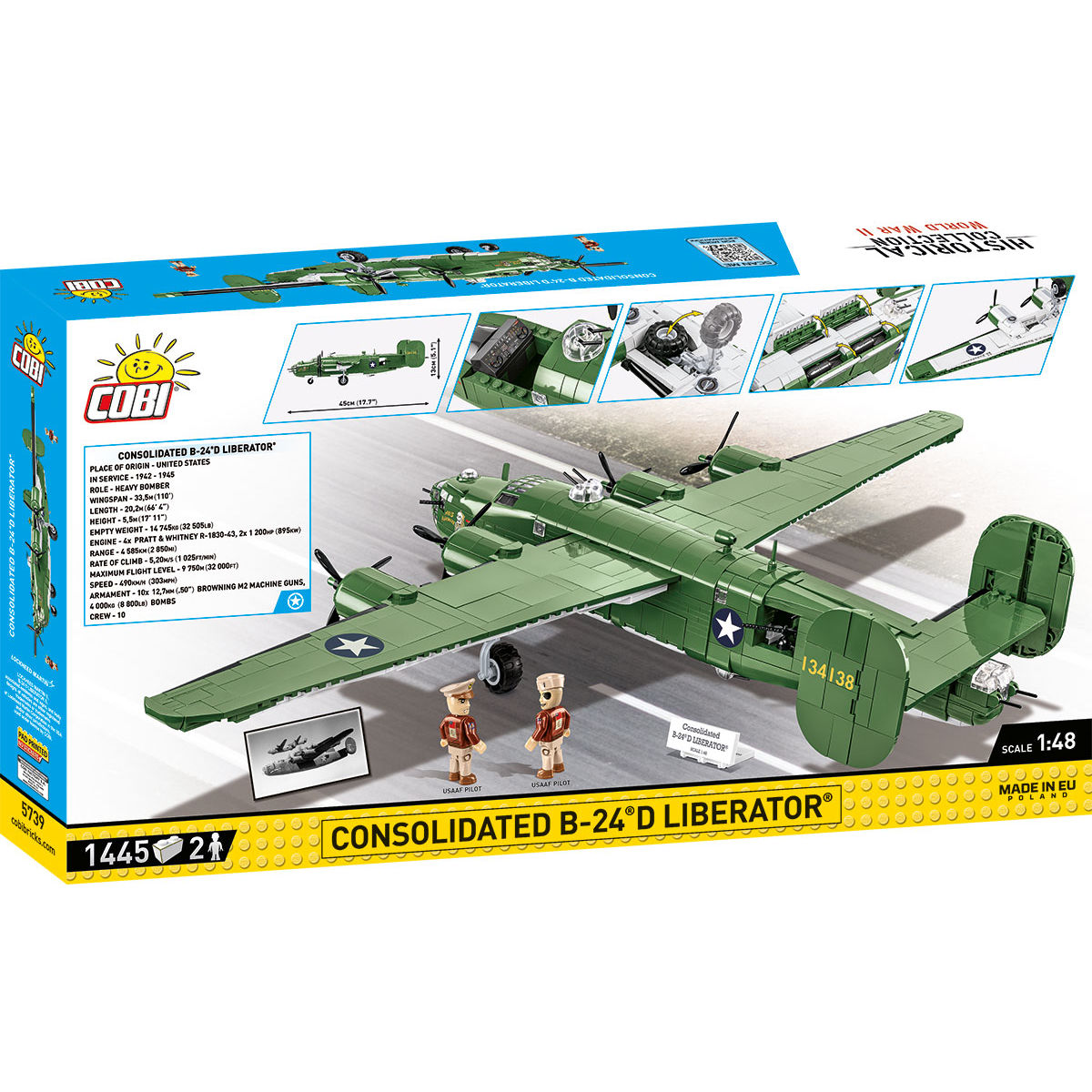 Consolidated B-24D Liberator Bomber Building Set - Image 2 of 6 | TheBrickTube