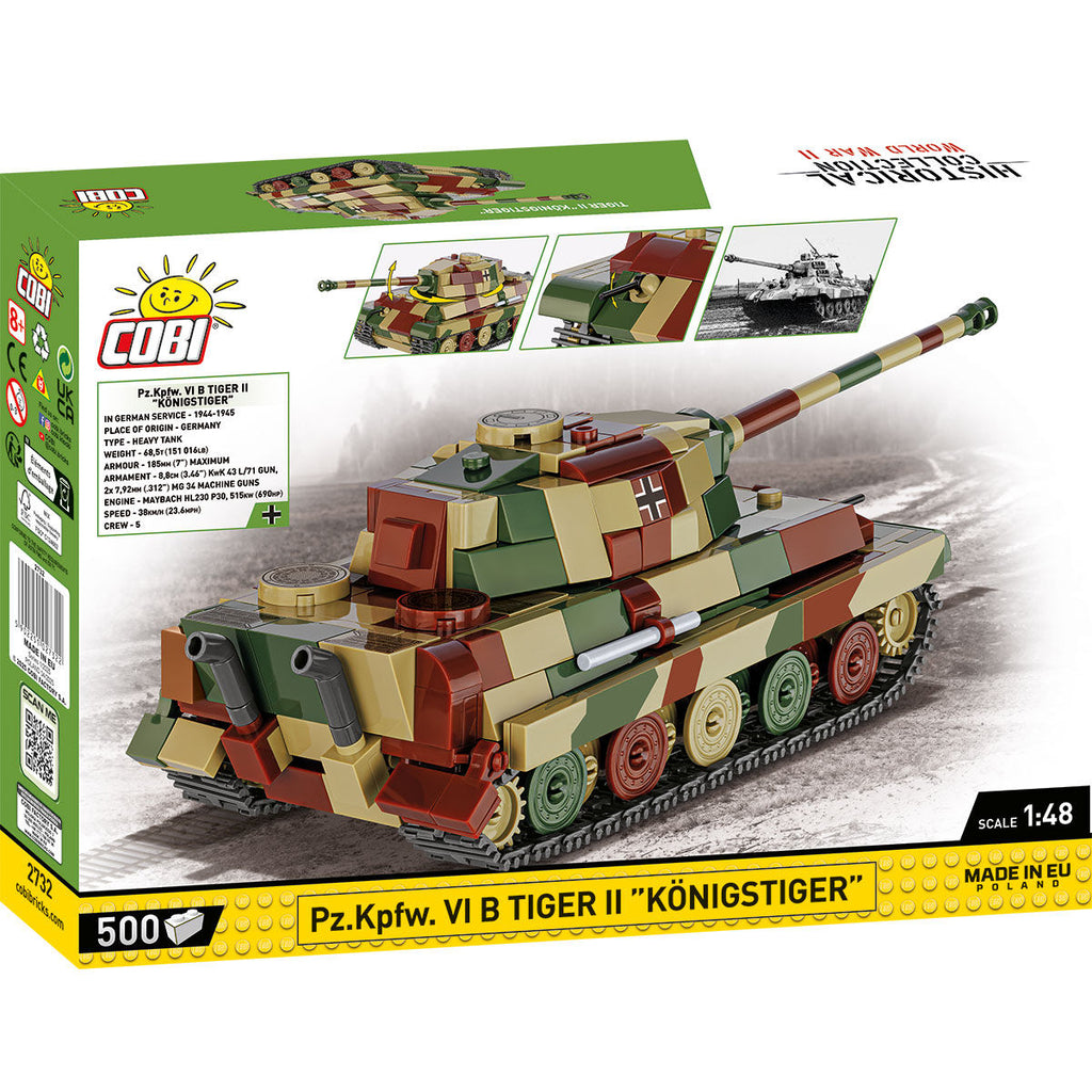 Pz. Kpfw. VI B Tiger II "Königstiger" Tank 1:48 Building Set - Image 2 of 6 | TheBrickTube