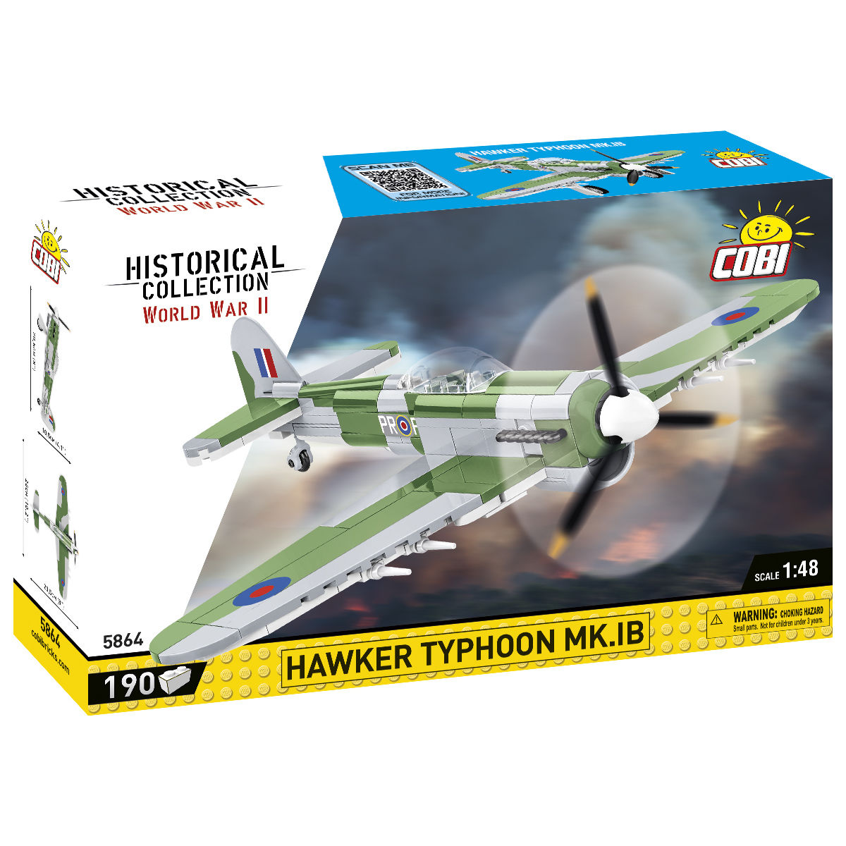 Hawker Typhoon MK.IB Fighter/Bomber 1:48 Building Set - Main Image | TheBrickTube