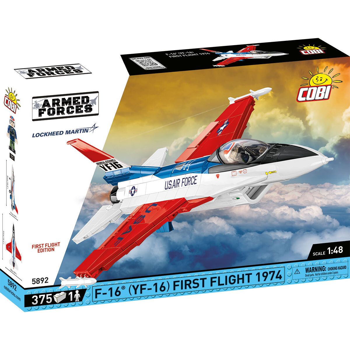 F-16 (YF-16) First Flight Edition 1974 Fighter Building Set - Main Image | TheBrickTube