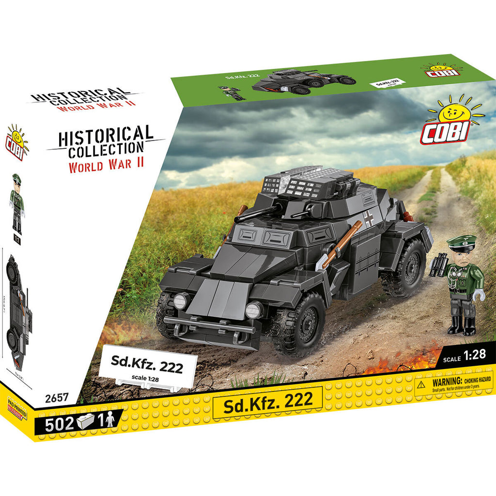Sd.Kfz. 222 Armored Vehicle Building Set - Main Image | TheBrickTube
