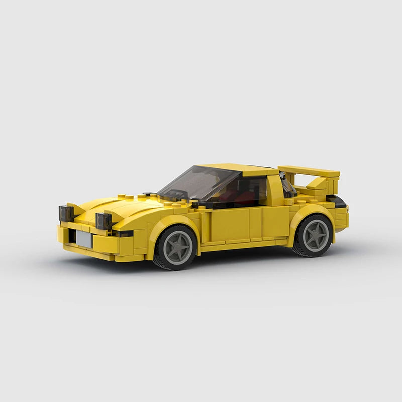 Mazda RX7 brick model - display view - TheBrickTube