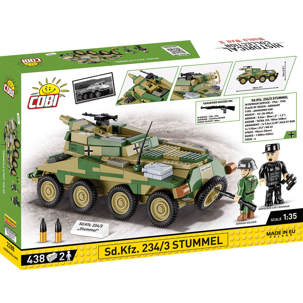 Sd.Kfz. 234/3 Stummel Armored Vehicle Building Set - Image 2 of 6 | TheBrickTube