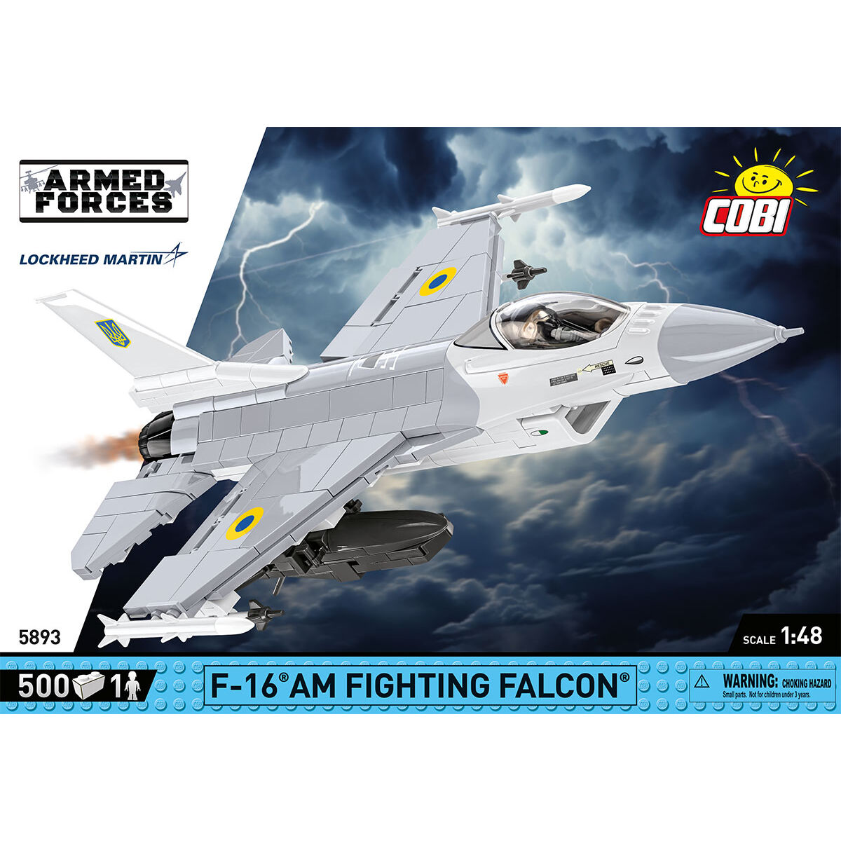 F-16 AM Fighting Falcon Fighter Building Set - Image 3 of 6 | TheBrickTube