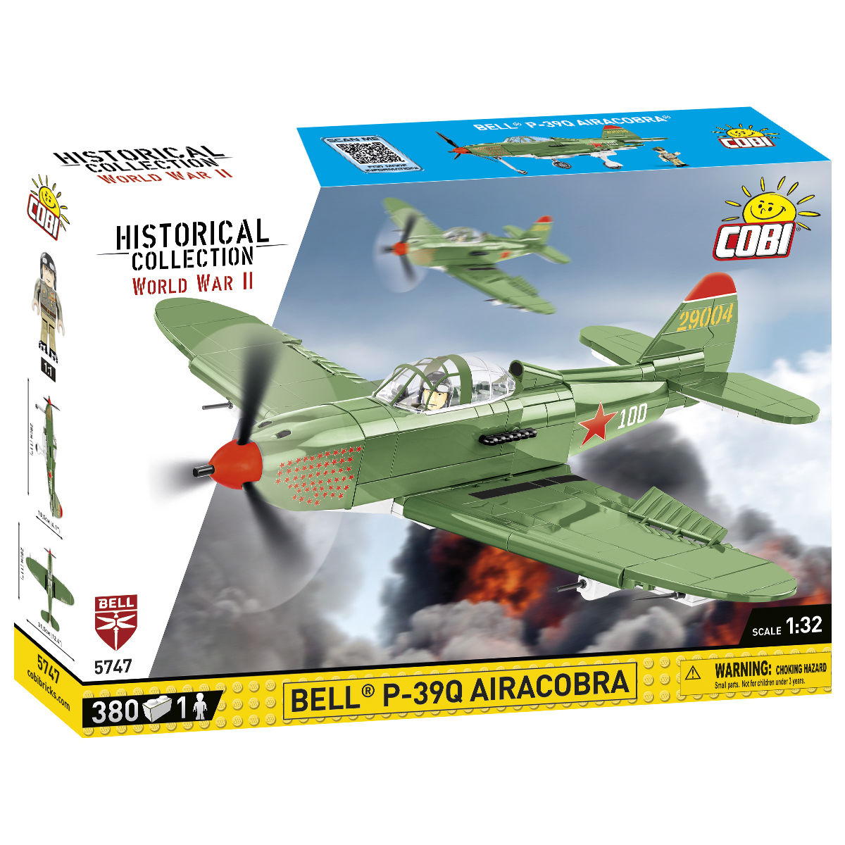 Bell P-39Q Airacobra Fighter Building Set - Main Image | TheBrickTube