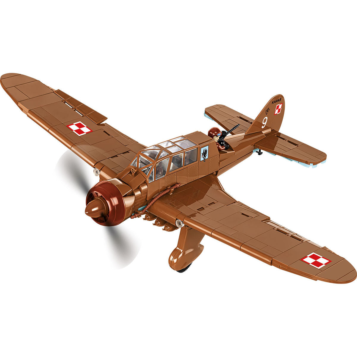 PZL.23 Karas Light Bomber Building Set - Image 5 of 6 | TheBrickTube