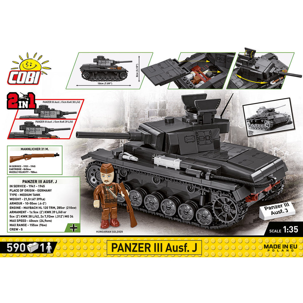 Panzer III Ausf. J Tank Building Set - Image 4 of 6 | TheBrickTube