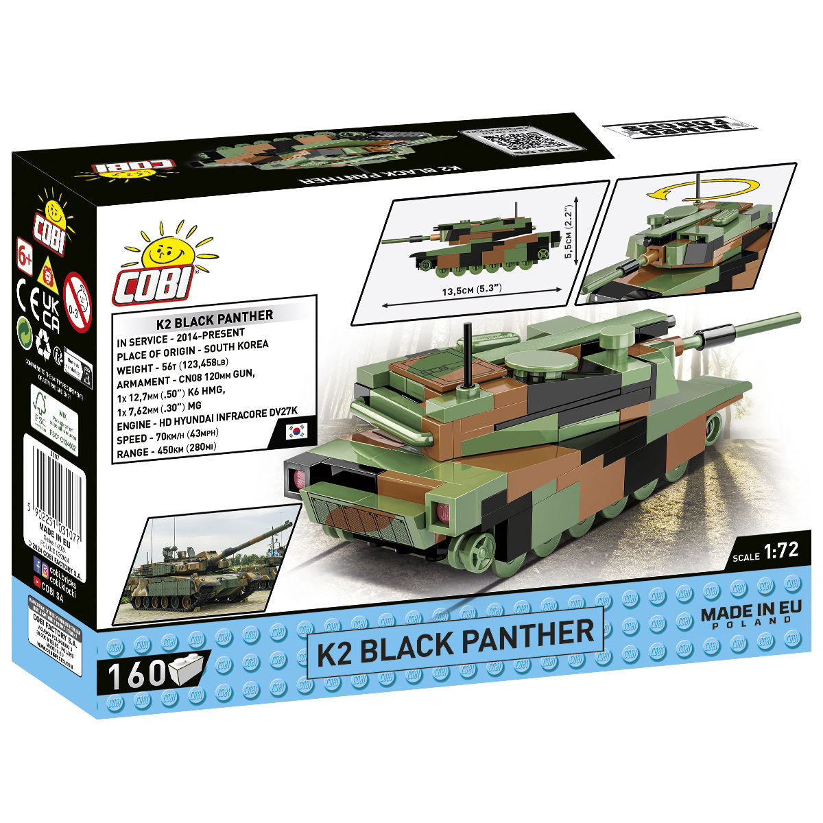 K2 Black Panther Tank 1:72 Scale Building Set - Image 2 of 6 | TheBrickTube