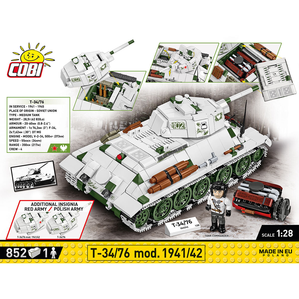 T-34/76 mod. 1941/42 Tank Building Set - Image 4 of 6 | TheBrickTube