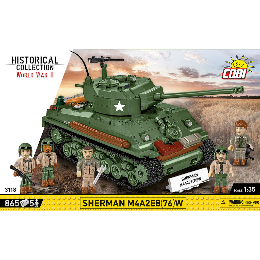 Sherman M4A2E8(76)W Tank Building Set - Image 3 of 6 | TheBrickTube