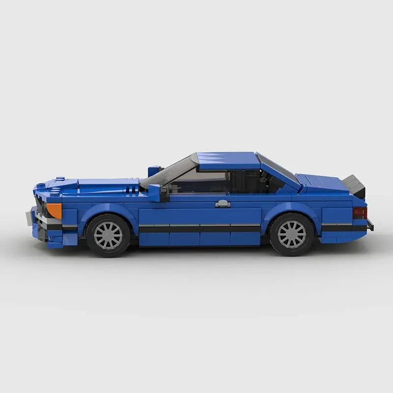 BMW 635CSI brick model - rear angle view - TheBrickTube