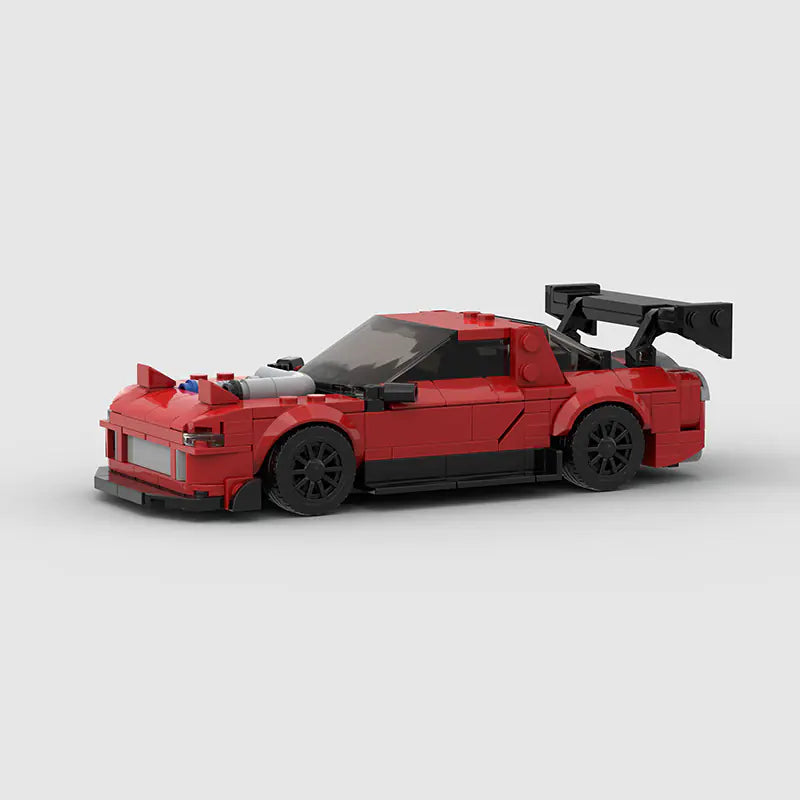 Mazda RX7 FD Modified brick model - detail close-up - TheBrickTube