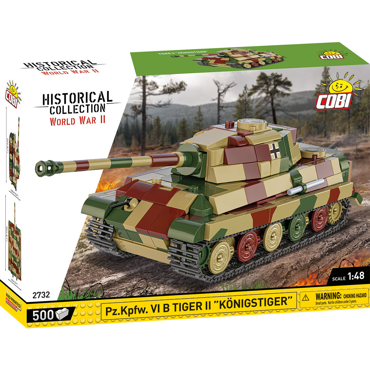 Pz. Kpfw. VI B Tiger II "Königstiger" Tank 1:48 Building Set - Main Image | TheBrickTube