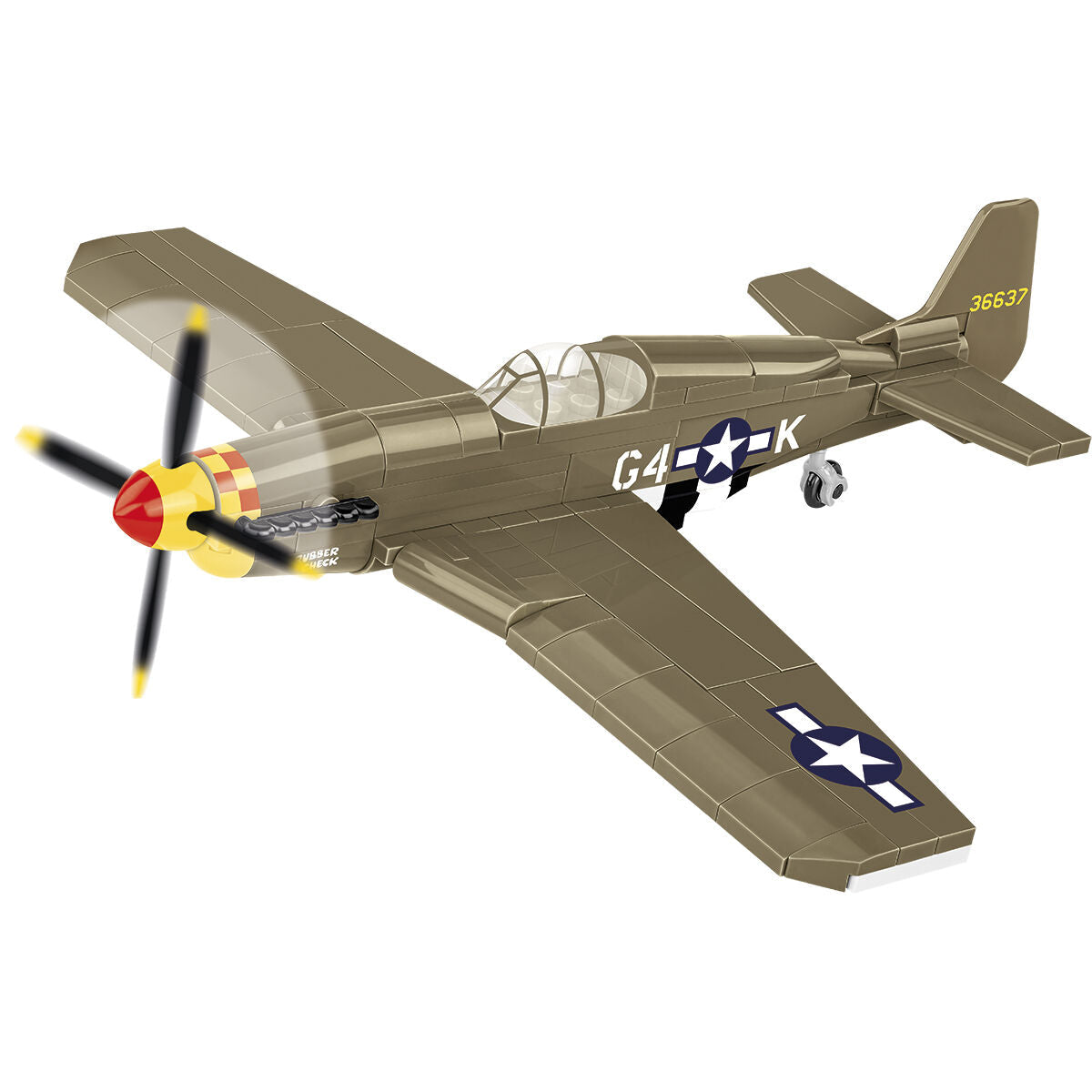 Mustang P-51B Fighter Building Set - Image 3 of 6 | TheBrickTube
